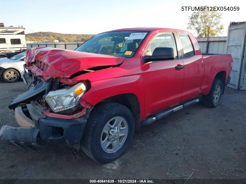 2014 Toyota Tundra Sr 4.6L V8 VIN: 5TFUM5F12EX054059 Lot: 40641639