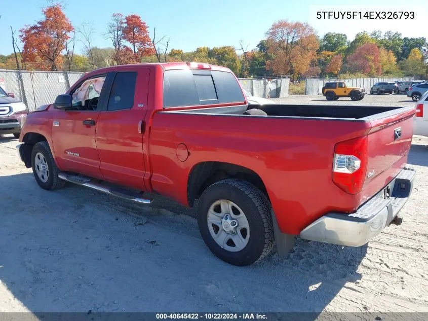 5TFUY5F14EX326793 2014 Toyota Tundra Sr5 5.7L V8