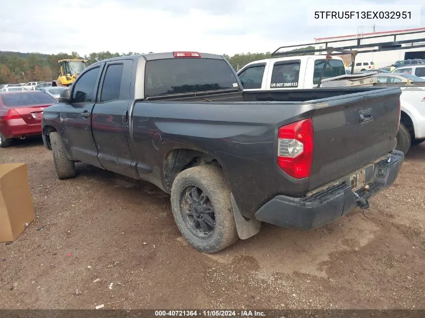 2014 Toyota Tundra Sr V6 VIN: 5TFRU5F13EX032951 Lot: 40721364