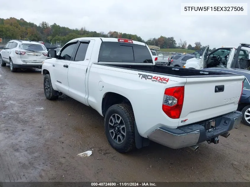 2014 Toyota Tundra Sr5 5.7L V8 VIN: 5TFUW5F15EX327506 Lot: 40724690