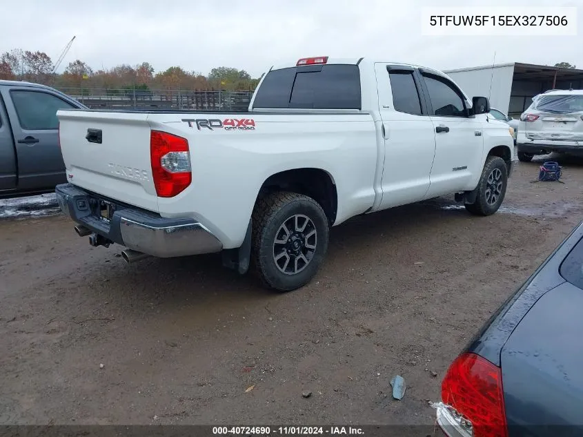 2014 Toyota Tundra Sr5 5.7L V8 VIN: 5TFUW5F15EX327506 Lot: 40724690