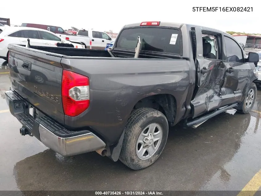 2014 Toyota Tundra Sr5 4.6L V8 VIN: 5TFEM5F16EX082421 Lot: 40735426