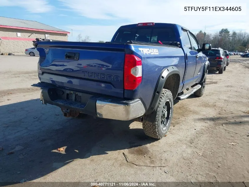 2014 Toyota Tundra Sr5 5.7L V8 VIN: 5TFUY5F11EX344605 Lot: 40771121