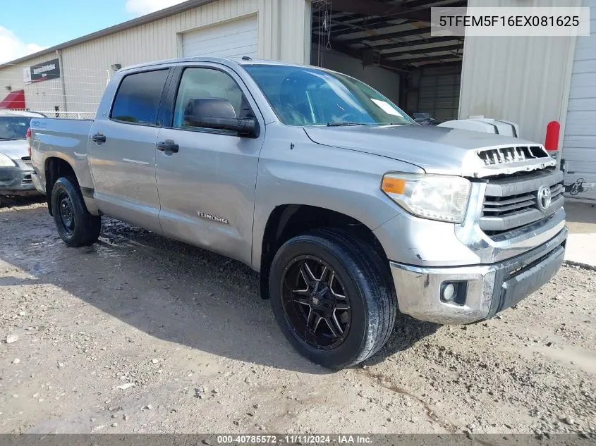 2014 Toyota Tundra Sr5 4.6L V8 VIN: 5TFEM5F16EX081625 Lot: 40785572