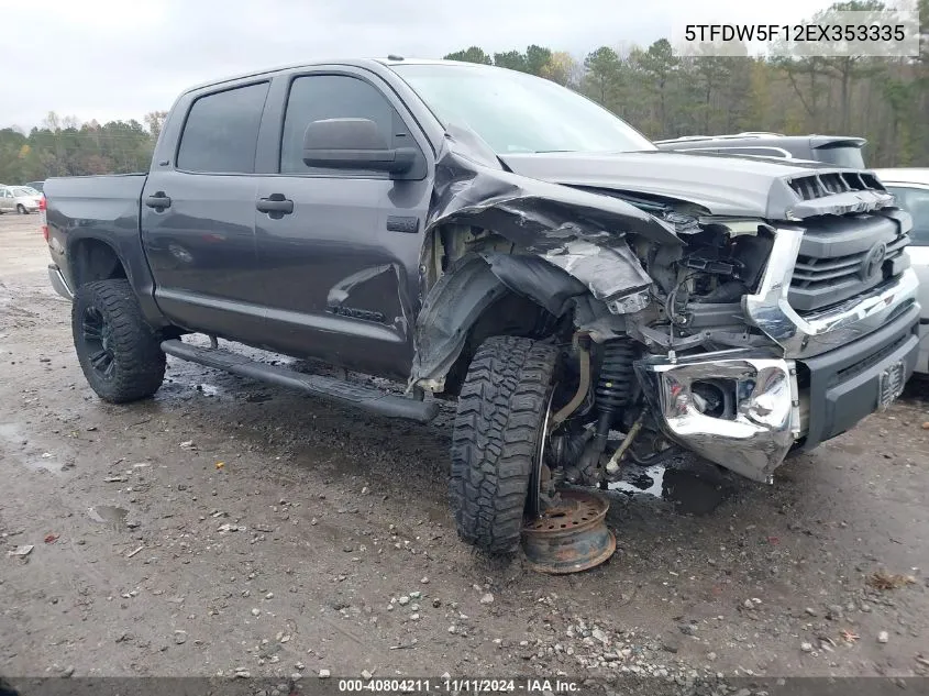 2014 Toyota Tundra Sr5 5.7L V8 VIN: 5TFDW5F12EX353335 Lot: 40804211