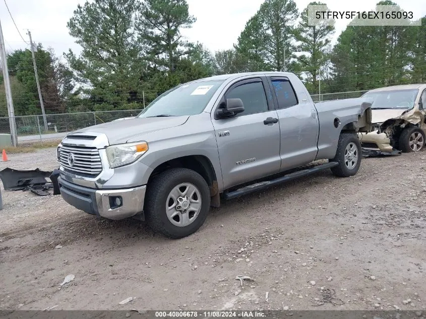 2014 Toyota Tundra Sr5 5.7L V8 VIN: 5TFRY5F16EX165093 Lot: 40806678