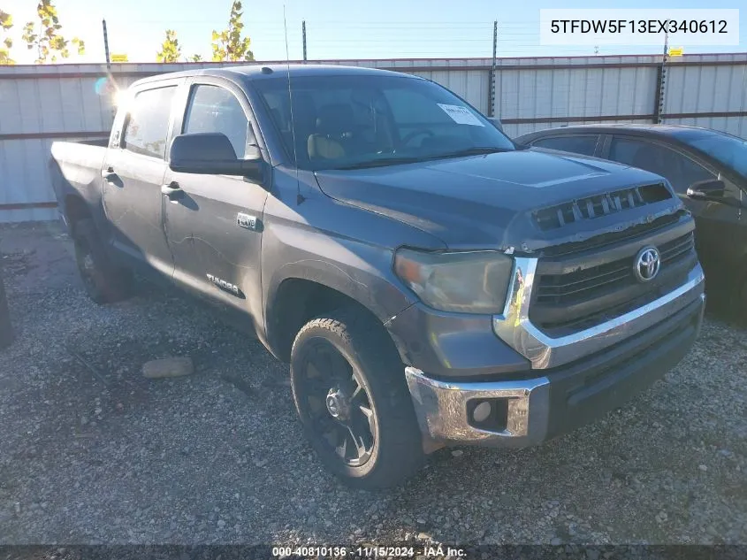 2014 Toyota Tundra Sr5 5.7L V8 VIN: 5TFDW5F13EX340612 Lot: 40810136