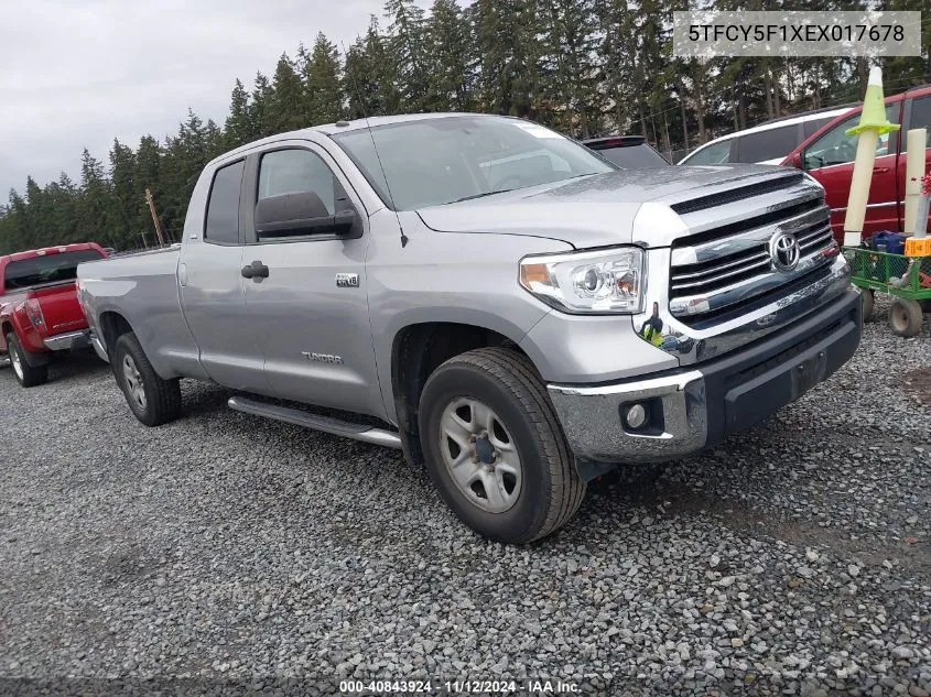 2014 Toyota Tundra Sr5 5.7L V8 VIN: 5TFCY5F1XEX017678 Lot: 40843924