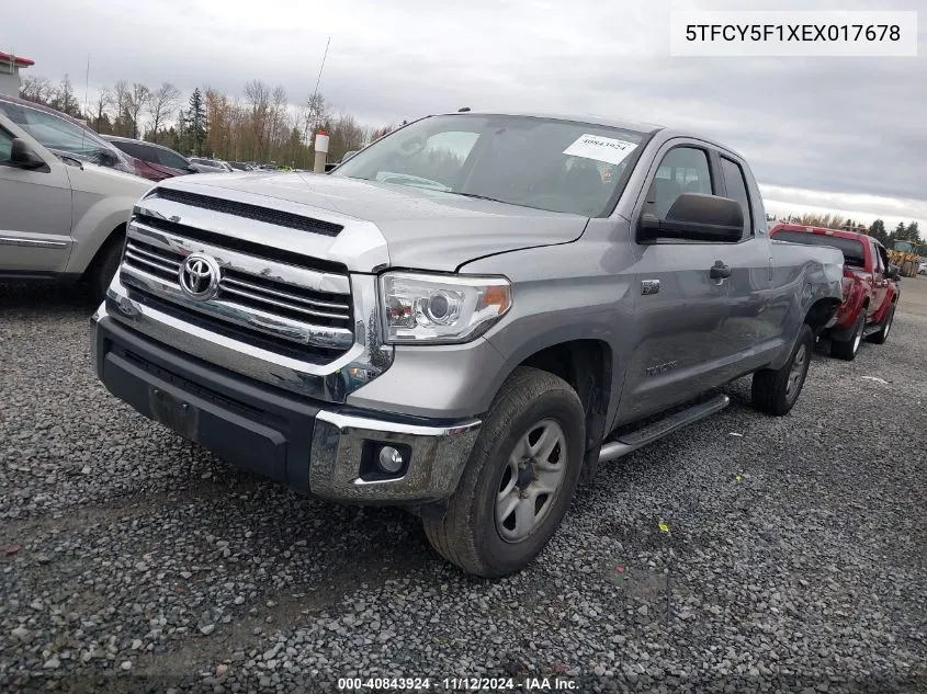 2014 Toyota Tundra Sr5 5.7L V8 VIN: 5TFCY5F1XEX017678 Lot: 40843924