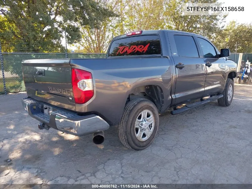 2014 Toyota Tundra Sr5 5.7L V8 VIN: 5TFEY5F16EX158658 Lot: 40850762