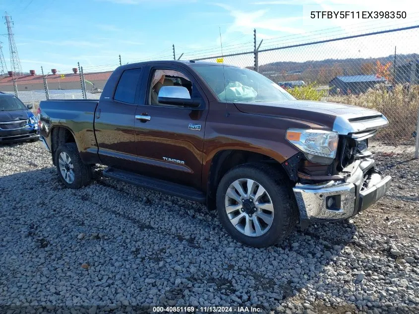 5TFBY5F11EX398350 2014 Toyota Tundra Limited 5.7L V8