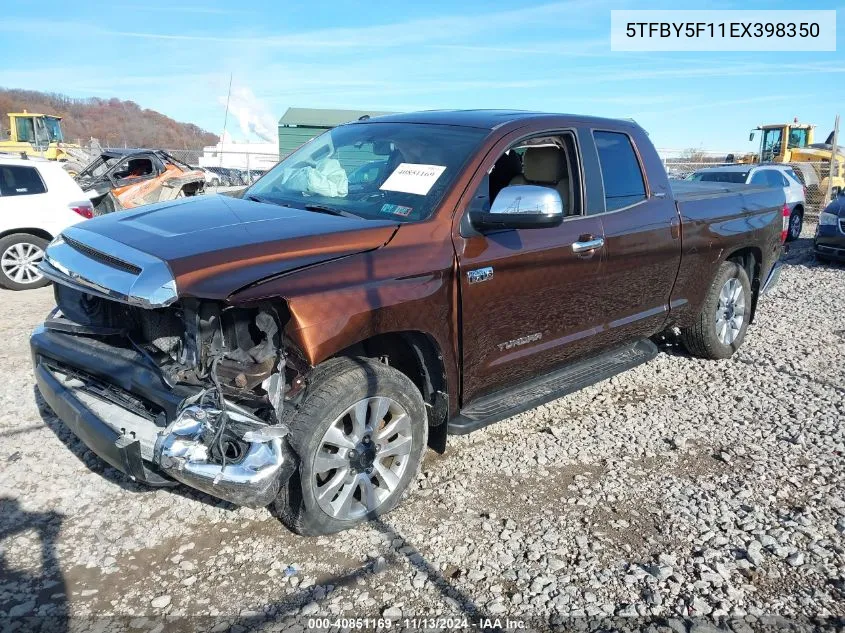 5TFBY5F11EX398350 2014 Toyota Tundra Limited 5.7L V8