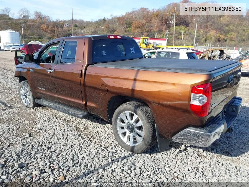 5TFBY5F11EX398350 2014 Toyota Tundra Limited 5.7L V8