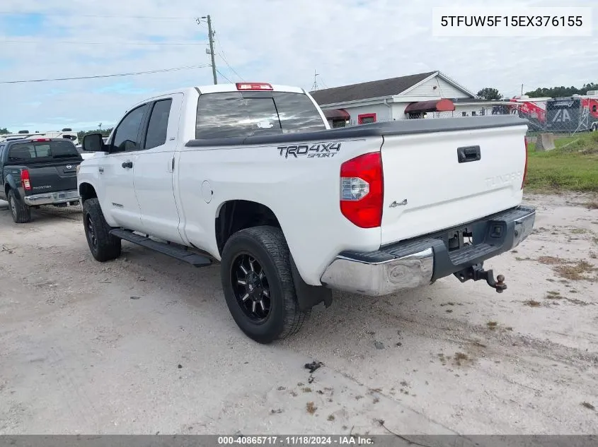 2014 Toyota Tundra Sr5 5.7L V8 VIN: 5TFUW5F15EX376155 Lot: 40865717