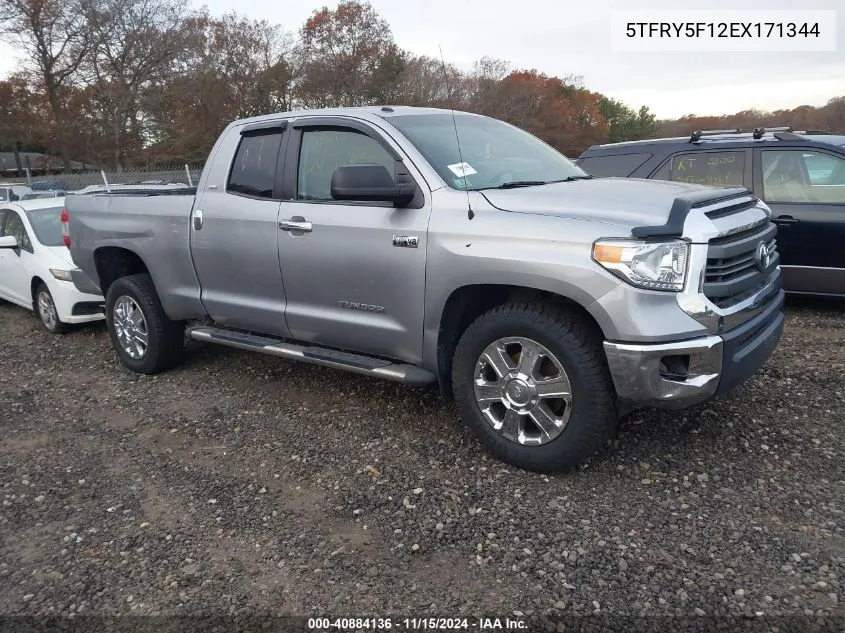 2014 Toyota Tundra Sr5 5.7L V8 VIN: 5TFRY5F12EX171344 Lot: 40884136