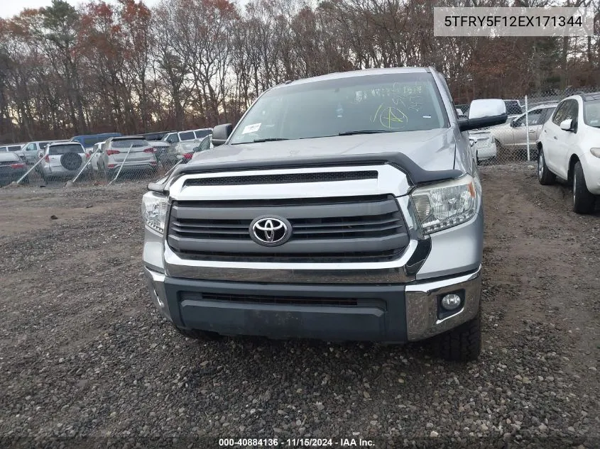 2014 Toyota Tundra Sr5 5.7L V8 VIN: 5TFRY5F12EX171344 Lot: 40884136