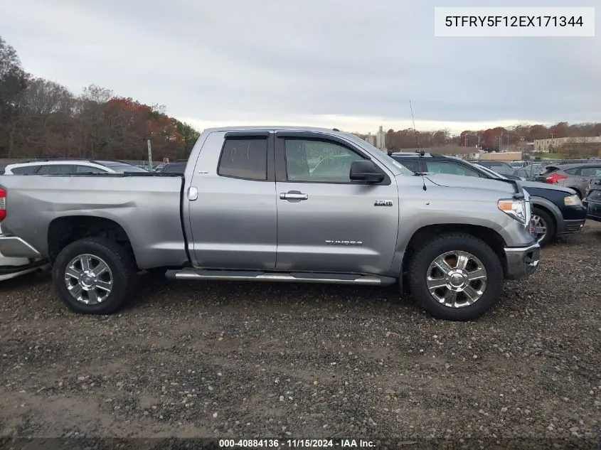 2014 Toyota Tundra Sr5 5.7L V8 VIN: 5TFRY5F12EX171344 Lot: 40884136