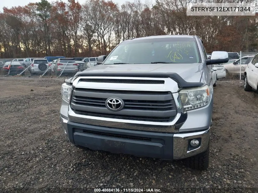 2014 Toyota Tundra Sr5 5.7L V8 VIN: 5TFRY5F12EX171344 Lot: 40884136