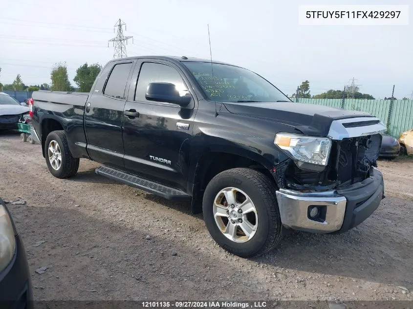 2015 Toyota Tundra Sr 5.7L V8 VIN: 5TFUY5F11FX429297 Lot: 12101135