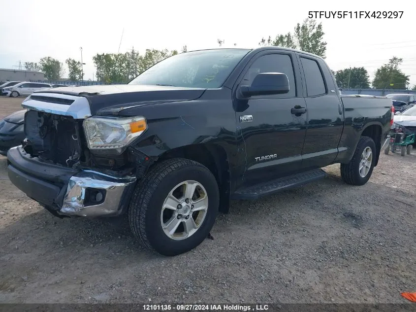 2015 Toyota Tundra Sr 5.7L V8 VIN: 5TFUY5F11FX429297 Lot: 12101135