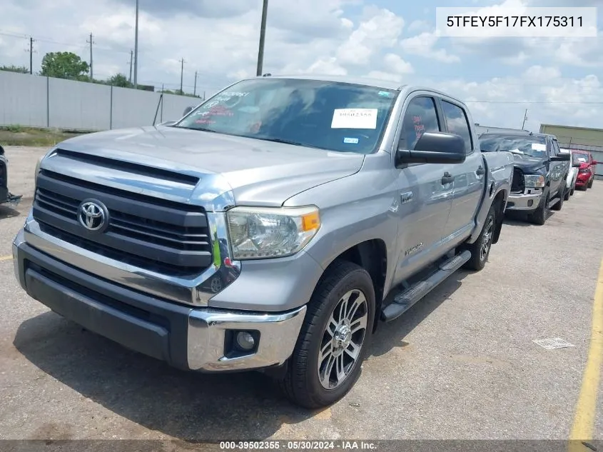 2015 Toyota Tundra Sr5 5.7L V8 VIN: 5TFEY5F17FX175311 Lot: 39502355