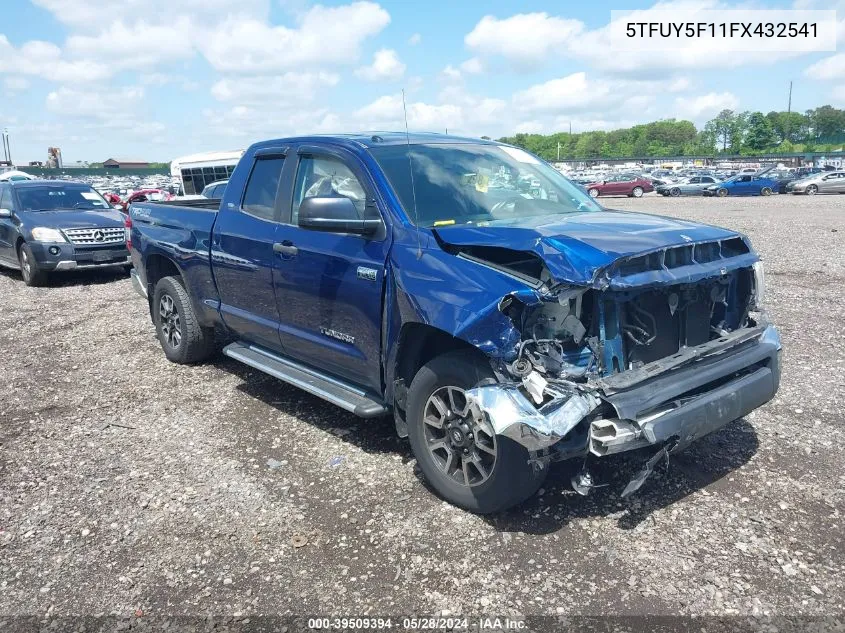 5TFUY5F11FX432541 2015 Toyota Tundra Sr5 5.7L V8