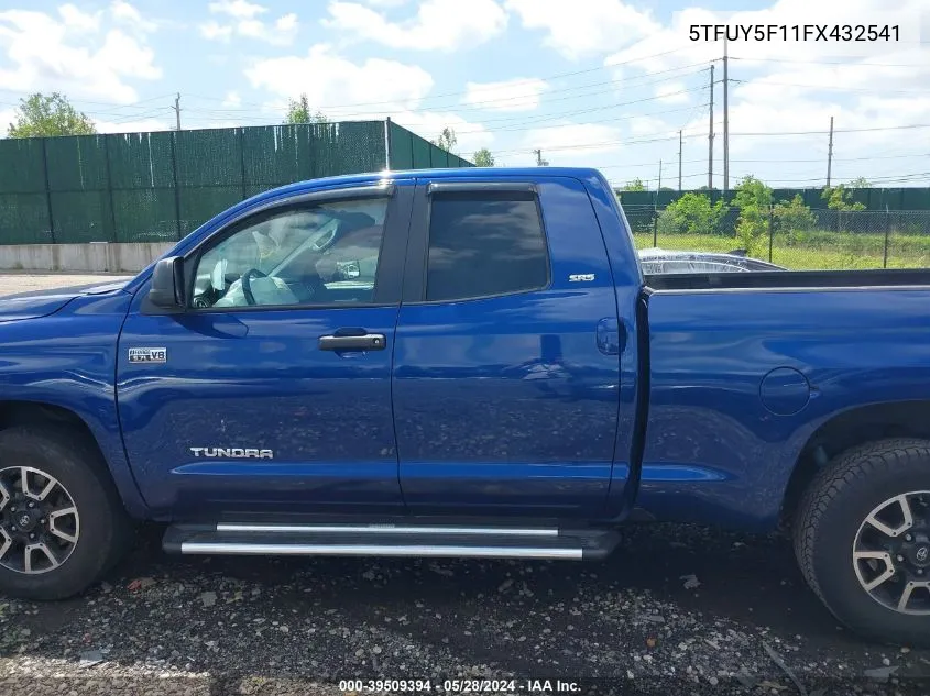 5TFUY5F11FX432541 2015 Toyota Tundra Sr5 5.7L V8