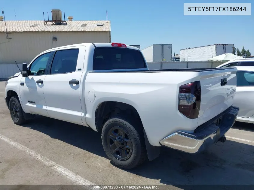 2015 Toyota Tundra Sr5 5.7L V8 VIN: 5TFEY5F17FX186244 Lot: 39873290