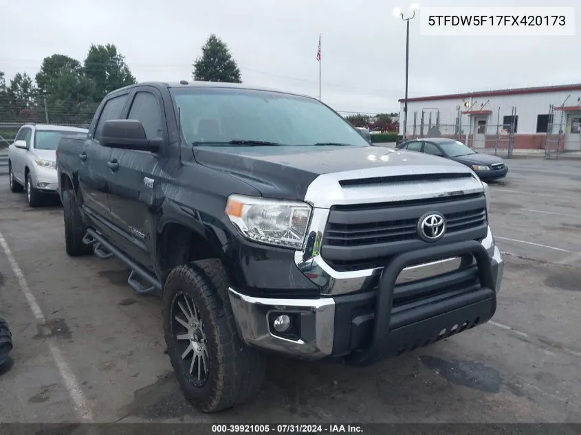 5TFDW5F17FX420173 2015 Toyota Tundra Sr5 5.7L V8