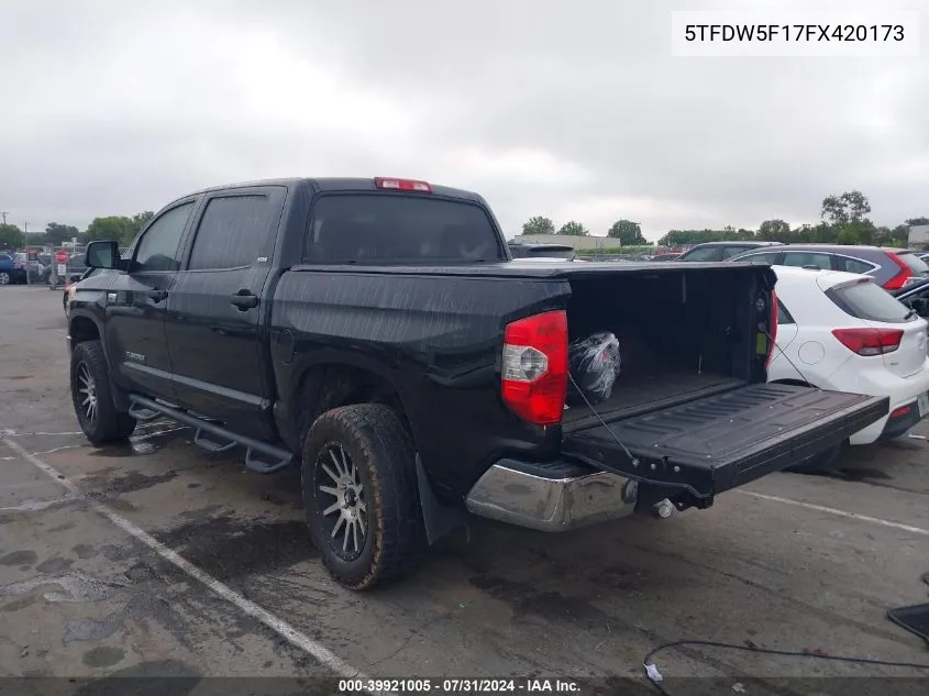 5TFDW5F17FX420173 2015 Toyota Tundra Sr5 5.7L V8