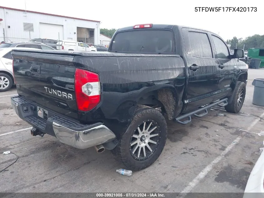 5TFDW5F17FX420173 2015 Toyota Tundra Sr5 5.7L V8