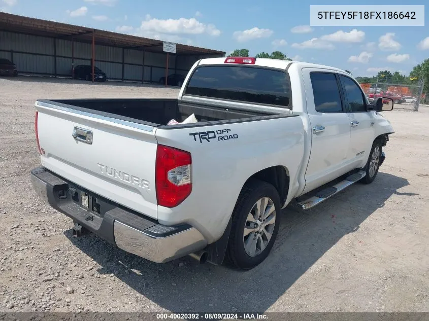 5TFEY5F18FX186642 2015 Toyota Tundra Sr5 5.7L V8