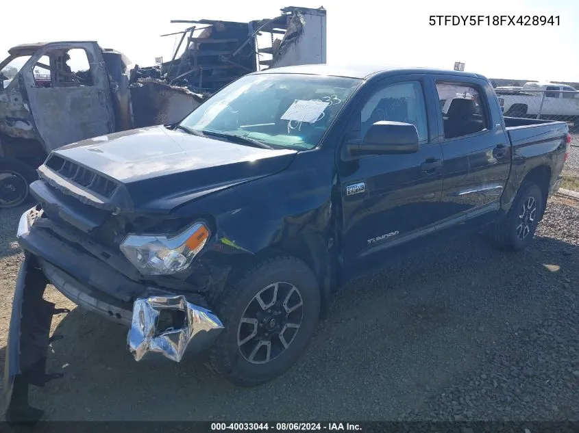 5TFDY5F18FX428941 2015 Toyota Tundra Sr5 5.7L V8