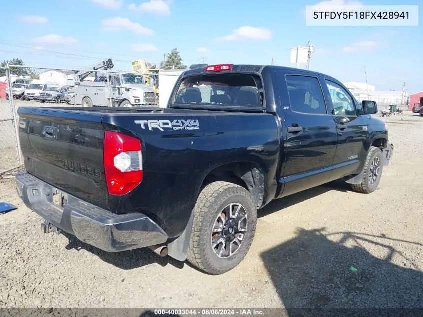 5TFDY5F18FX428941 2015 Toyota Tundra Sr5 5.7L V8