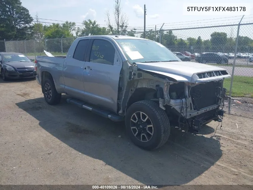 2015 Toyota Tundra Sr5 5.7L V8 VIN: 5TFUY5F1XFX483178 Lot: 40109026