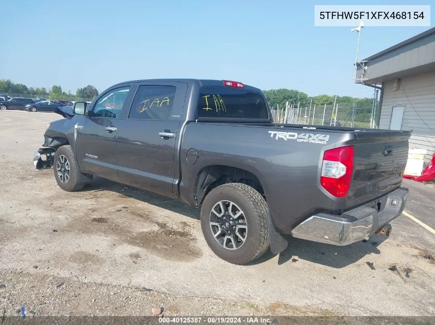 2015 Toyota Tundra Limited 5.7L V8 VIN: 5TFHW5F1XFX468154 Lot: 40125387