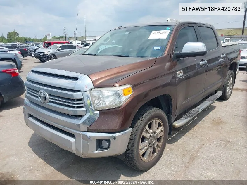 5TFAW5F18FX420783 2015 Toyota Tundra 1794 5.7L V8