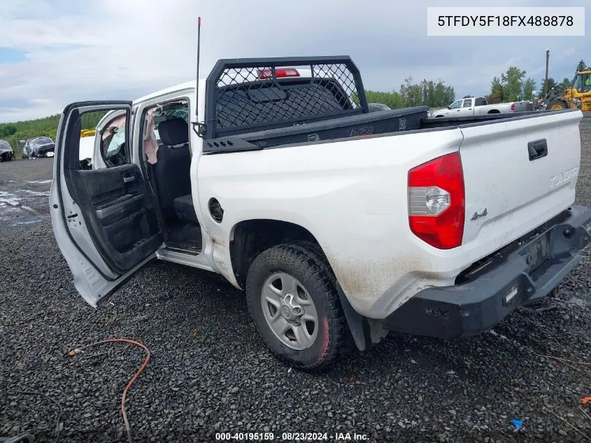 2015 Toyota Tundra Sr5 5.7L V8 VIN: 5TFDY5F18FX488878 Lot: 40195159