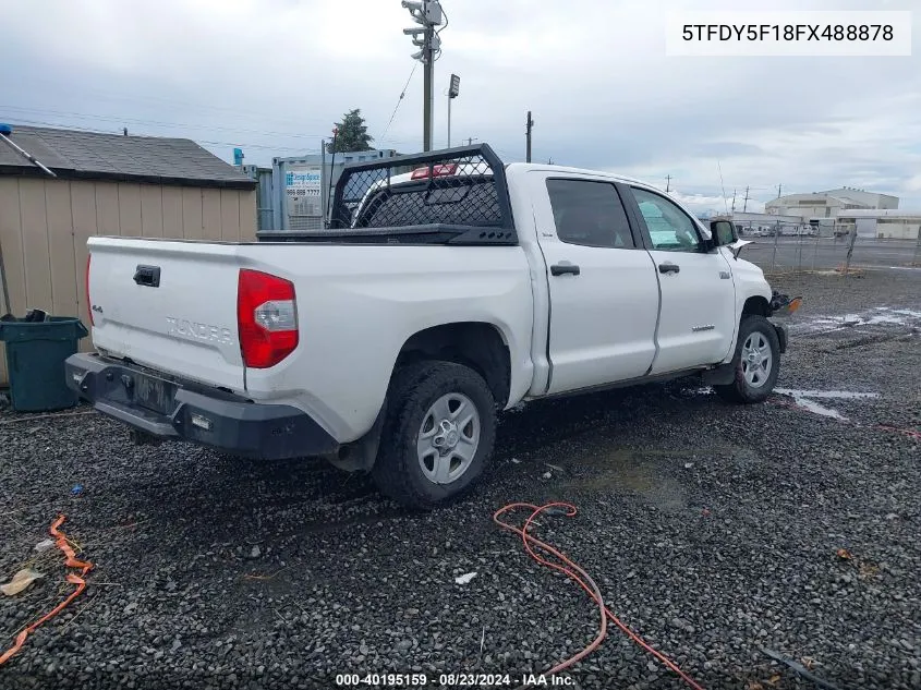 2015 Toyota Tundra Sr5 5.7L V8 VIN: 5TFDY5F18FX488878 Lot: 40195159