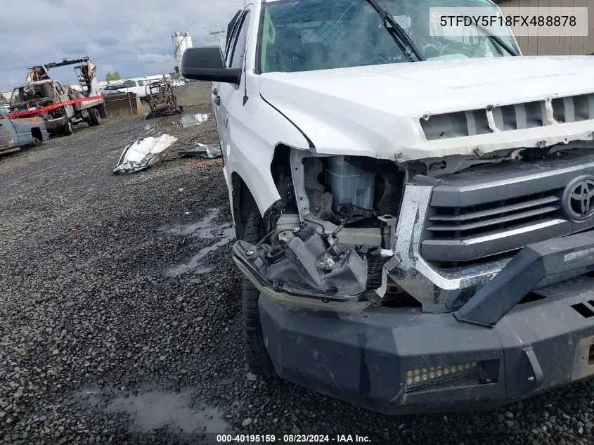 2015 Toyota Tundra Sr5 5.7L V8 VIN: 5TFDY5F18FX488878 Lot: 40195159