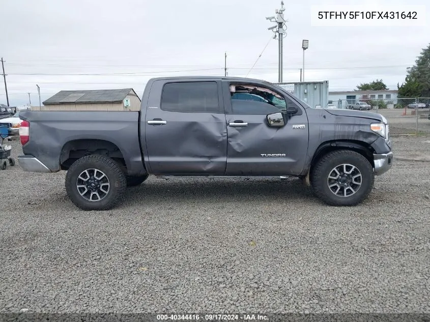 5TFHY5F10FX431642 2015 Toyota Tundra Limited 5.7L V8