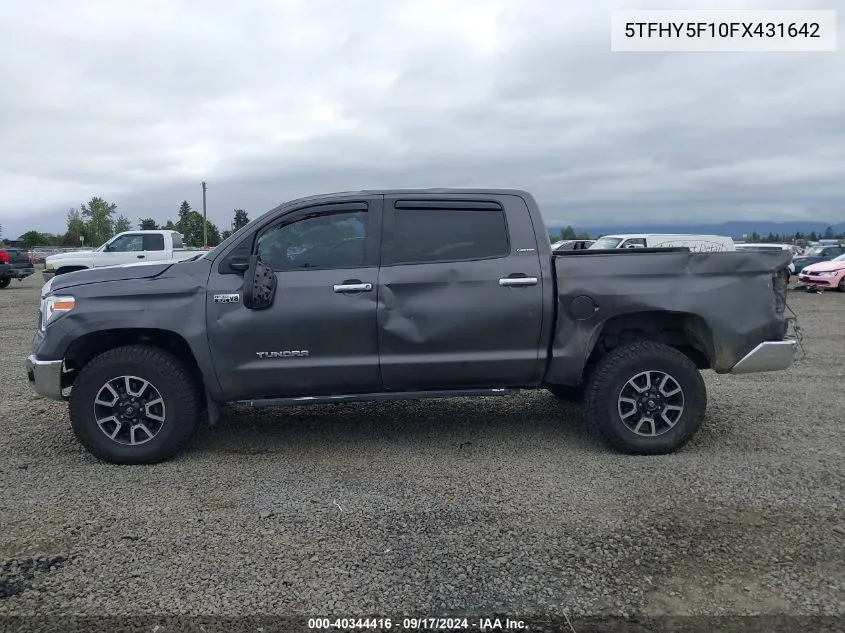 5TFHY5F10FX431642 2015 Toyota Tundra Limited 5.7L V8