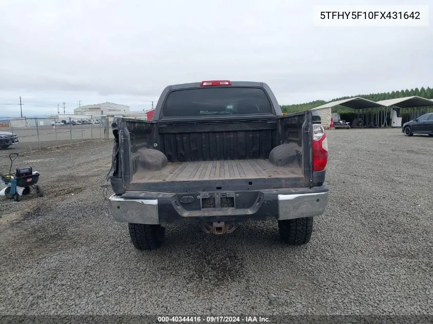 2015 Toyota Tundra Limited 5.7L V8 VIN: 5TFHY5F10FX431642 Lot: 40344416