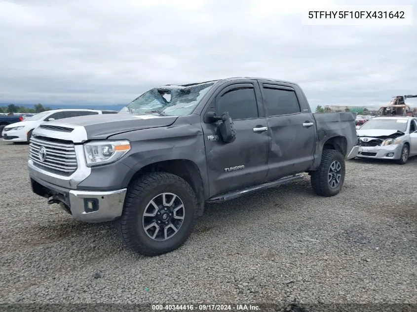 5TFHY5F10FX431642 2015 Toyota Tundra Limited 5.7L V8