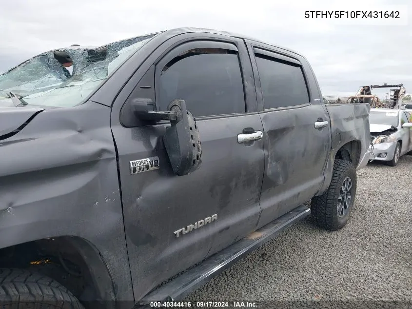 5TFHY5F10FX431642 2015 Toyota Tundra Limited 5.7L V8