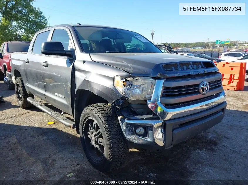 2015 Toyota Tundra Crewmax Sr5 VIN: 5TFEM5F16FX087734 Lot: 40457380