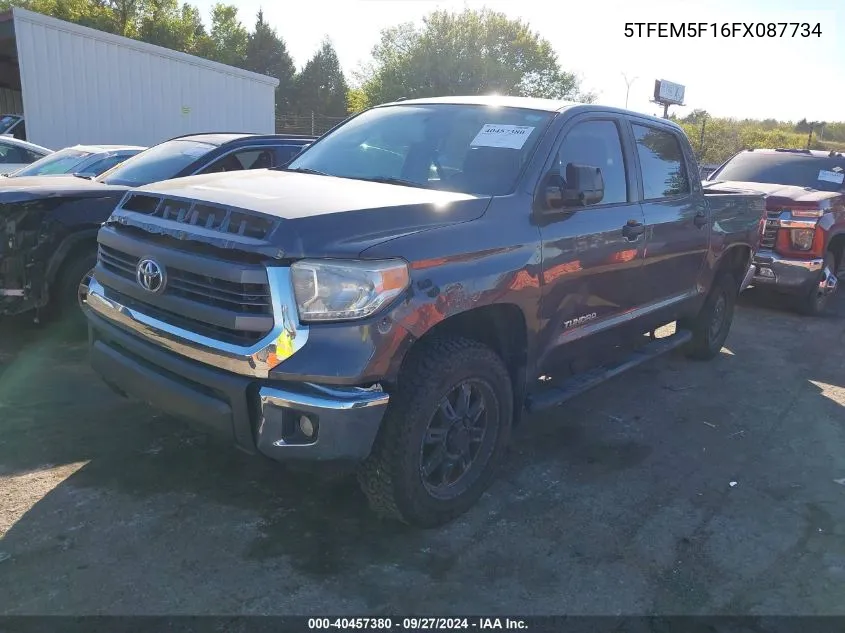 5TFEM5F16FX087734 2015 Toyota Tundra Crewmax Sr5