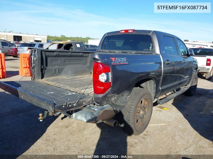 2015 Toyota Tundra Crewmax Sr5 VIN: 5TFEM5F16FX087734 Lot: 40457380