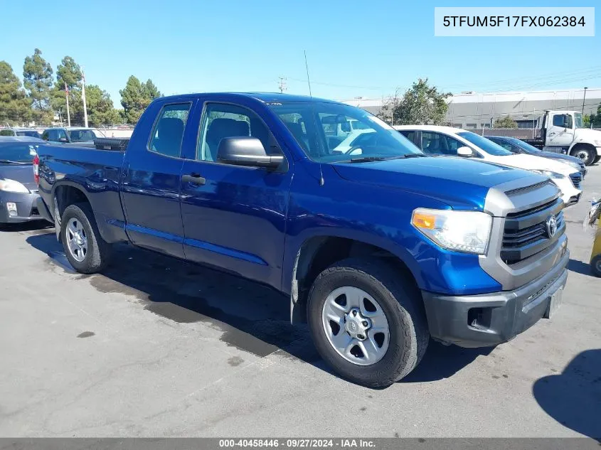 2015 Toyota Tundra Sr 4.6L V8 VIN: 5TFUM5F17FX062384 Lot: 40458446