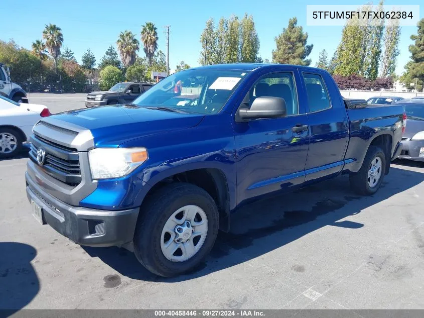 2015 Toyota Tundra Sr 4.6L V8 VIN: 5TFUM5F17FX062384 Lot: 40458446